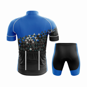Conjunto de Jersey de Ciclismo de Verano para Hombre al por Mayor, Verde, Manga Corta, Ropa de Ciclismo para Exteriores con Diseño Sublimado - Product Image 2