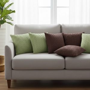 Juego de 6 Fundas de Almohada de Lujo SOGA de 45 cm con Diseño de Punto Trenzado, Fundas Decorativas Frescas para Sofá y Dormitorio - Product Image 3