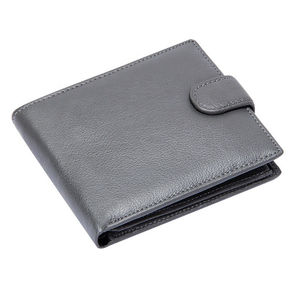 Cartera de cuero para hombre, delgada, con bolsillo seguro para monedas, compartimentos para tarjetas y diseño ligero, ideal para viajes. - Product Image 1