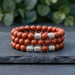 Wholesale Red Jasper <b>Bracelet</b> Natural Round Bead <b>Crystal</b> <b>Bracelet</b> for Men Women - Product Image 1