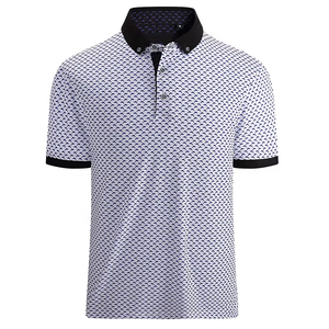 T-shirt respirant 100% polyester, impression de logo personnalisée et sublimation, polo en coton, chemises de mode pour hommes - Product Image 2