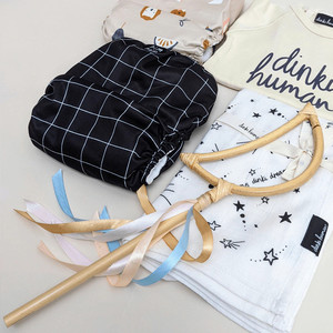 Ensemble de jouets de baguette magique en rotin pour enfants jeu de rôle baguettes de fée en forme d'étoile arc-en-ciel naturel - Product Image 3