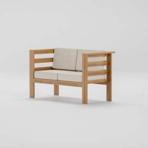 Conjunto de Sofás Modernos de Teca para Exteriores, Duraderos, para Jardín, Patio, Villas, Hoteles y Restaurantes - Product Image 3