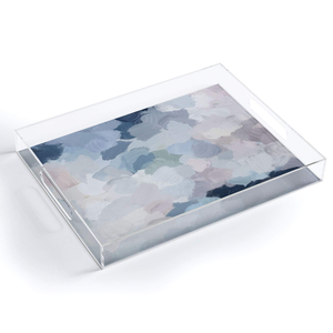 Wholesale Elegant Acrylic Service Tray for Living Room/<b>Coffee</b> <b>Table</b>/Kitchen Rectangular Printed Transparent Crafts - Product Image 5