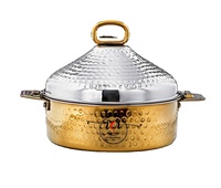 Nouvel Arrivage Plat de Service en Verre pour la Maison, Taille Personnalisée, Couvercle en Acier Inoxydable, Couleur Argent, Plat à Casserole au Design Artisanal