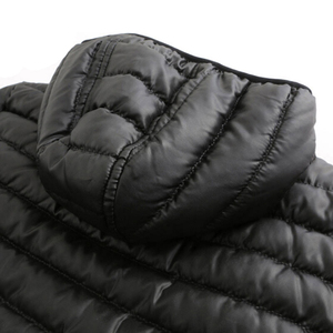 Custom Logo Polyester Nylon Winter Hooded Bubble Puffer Jacket for Men Breathable Outdoor <b>Warm</b> Quilted Coat Plus Size Jacket - Product Image 6