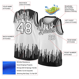 Maillot de basket-ball réversible unisexe, tissu respirant à séchage rapide, personnalisable avec le nom et le numéro de l'équipe, taille plus, vêtements de sport pour adultes - Product Image 2