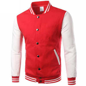 Veste universitaire pour homme de qualité supérieure, personnalisable, avec col montant sportif et fermeture à boutons en corne, vente en gros OEM - Product Image 5