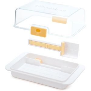 <b>Large</b> Airtight Butter <b>Box</b> with Easy Portion Clear Cover Easy Travel for Countertop Fridge-Butter Dish - Product Image 1