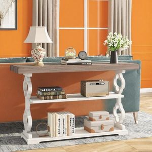 Long Modern Luxury Console <b>Table</b> Solid Wood with <b>Mirrored</b> Stainless Steel <b>Top</b> for Living Room Entry Farmhouse Hotel Decoration - Product Image 4