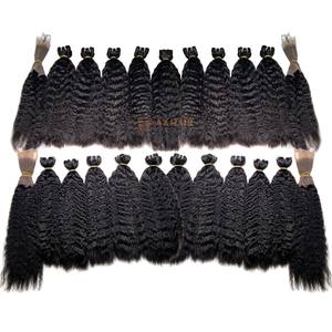 Extensiones de Cabello Humano Virgen Vietnamita Liso Rizado, Trama Doble, Color Natural, 100% Cabello Virgen - Product Image 3