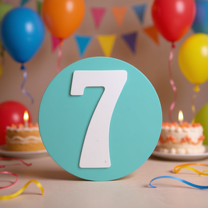 Ilan Numero Decorativo 7 11Cm Per Decorazioni Festa - Product Image 3