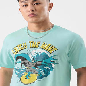 Haute qualité 100% coton hommes T-Shirt Logo personnalisé bouffée impression sérigraphié court ajusté solide en gros T-Shirt blanc - Product Image 1