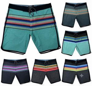 Shorts de Hombre para Fin de Semana, Cintura Elástica, Sólidos, Casuales, Corte Relajado, Tela Transpirable, Secado Rápido, Shorts de Surf, Traje de Baño - Product Image 2