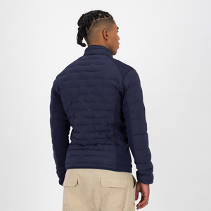 Chaqueta Acolchada de Invierno para Hombre, Estilo Urbano, de Dos Tonos, con Cierre de Cremallera y Cuello Alto, Chaquetas Acolchadas Impermeables Personalizadas al por Mayor - Product Image 3