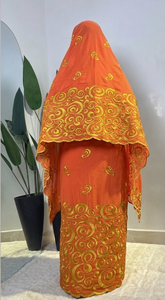 High Quality Woven Combed Cotton Lafaya Voile <b>Fabric</b> Breathable Embroidery Traditional Multicolour Women's Thoub Lafaya Sudanese - Product Image 4