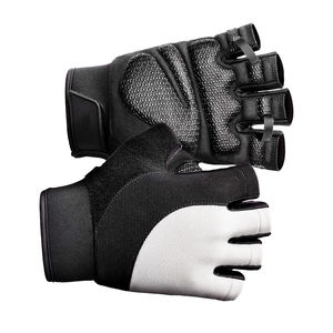 Elevate Your Fitness Journey High-Performance Leather <b>Half</b>-Finger Gloves for Athletes-Non-<b>Slip</b> Unisex Professional Protection - Product Image 4