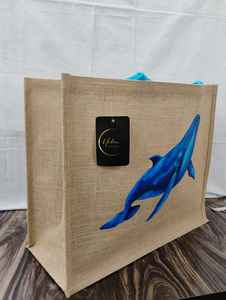 Bolsa de Compras de Yute con Estampado Animal Personalizado, Asa de Cinta de Algodón y Embalaje en Caja - Venta al Por Mayor - Product Image 3