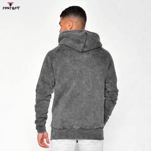 Collection 2026 – Sweat à capuche homme coupe classique brodé avec logo personnalisé, effet délavé, écologique, le plus vendu - Product Image 6