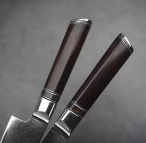 Premium Damascus Steel Chef <b>Knife</b> <b>Sharp</b> Blade Pakka Wood Handle Non-Stick Coating Dishwasher Safe Ambidextrous for Daily Kitchen - Product Image 2