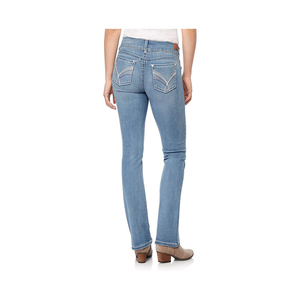 Women's Mid Waist <b>Flare</b> Denim <b>Jeans</b> Full Length Stonewashed <b>Vintage</b> Casual Style 100 Cotton Woven Fabric Leopard Winter - Product Image 4