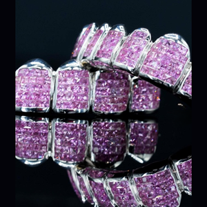 Hip Hop Custom 925 Silver Iced Out <b>Teeth</b> Grillz Iced Out Moissanite Diamond Grillz <b>Teeth</b> Silver Jewelry Best Price - Product Image 5