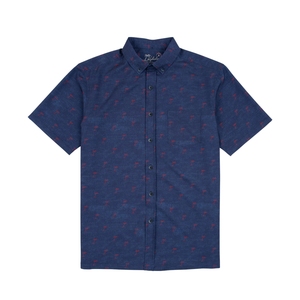เสื้อเชิ้ตพิมพ์ลายสัมผัสนุ่มสำหรับผู้ชาย ทรงหลวม ใส่สบายทุกวัน - Product Image 1
