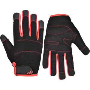 Gants de mécanicien électriques en cuir croûte de haute qualité, résistants à la chaleur, imperméables, hiver, personnalisables OEM pour la construction - Product Image 6
