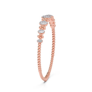 Interlocking <b>Infinity</b> Motif Diamond Link Bangle <b>Bracelet</b> - Product Image 4