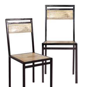 Silla Vandana Lyra Arion de madera de mango (juego de 2) - Product Image 1