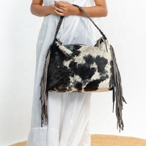 Hot Sale Cowhide Fur Leather Tote <b>Bag</b> Stylish Purse Hair On Hide Fur Beautiful Designer <b>Bags</b> For Women's Multi Use - Product Image 2