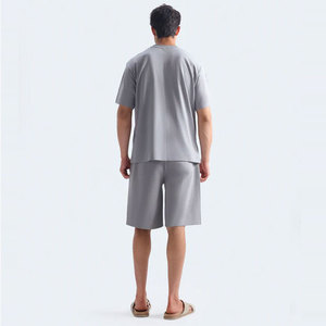 Camiseta de Moda para Hombre, Corte Regular, Color Sólido, 220 g/m², Algodón Transpirable de Secado Rápido, Manga Corta, para Actividades al Aire Libre, Primavera-Verano - Product Image 2