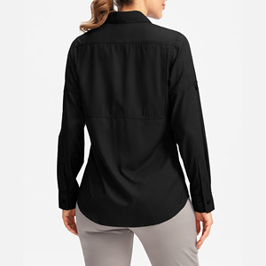 Chemises de pêche pour femmes haute performance, respirantes, 100 % polyester, anti-UV 50+, séchage rapide, tissu doux au toucher - Product Image 3