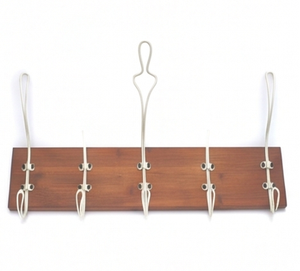 Premium Wooden Wall Mount <b>Hook</b> Rack With 4 Metal <b>Hooks</b> Rustic Style For Clothing Storage Space Saving Design - Product Image 4