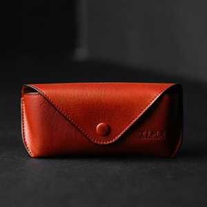 Soft Cowhide Leather Glasses Sleeve Genuine Pouch Luxury <b>Slim</b> Handmade Vintage Reading Spectacles Case Cover LGC-0031 - Product Image 6