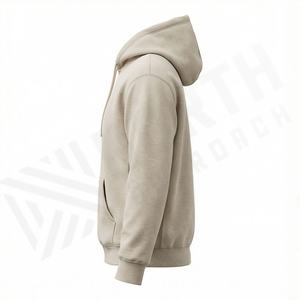 Hoodie surdimensionné élégant pour homme, design vintage délavé avec poche avant, confortable, personnalisable pour l'hiver. - Product Image 3