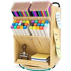Bamboo <b>Pen</b> <b>Holder</b> Organizer Wholesale | Artisanal Desk Storage | Moradabad - Product Image 1