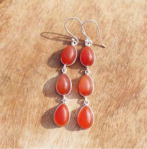 Pendientes de Aro Hechos a Mano con Piedras Preciosas Naturales para Mujer, Disponibles en Cantidad al por Mayor - Product Image 1