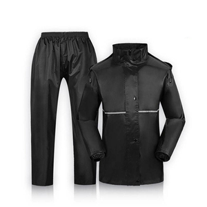 Combinaison de pluie imperméable de haute qualité, veste de pluie haute visibilité avec pantalon, veste de pluie réfléchissante pour motards, maillot de course - Product Image 1