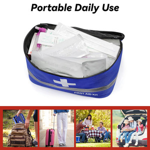 Custom Portable medical aid pouch with durable <b>leather</b> waterproof design for emergency supplies medicines <b>tools</b> and first aid - Product Image 5