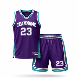 Conjunto de Uniforme de Baloncesto Personalizado – Camiseta y Pantalones Cortos Sublimados Transpirables para Equipos – Camisetas de Baloncesto de Alta Calidad – Logotipo Personalizado - Product Image 1