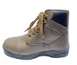 Nouvelles bottes en cuir pour femmes, mode <span class=keywords><strong>vintage</strong></span> automne/hiver, couleur unie - Product Image 4