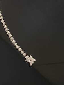 Pulsera de Plata de Ley con Moissanita, Corte Redondo Brillante, Pulsera de Novia, Regalo de Navidad - Product Image 5