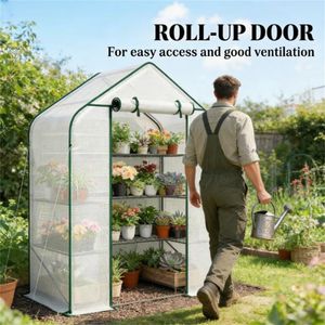 Invernadero Portátil Blanco para Plantas de Exterior, para Jardín y Uso Doméstico - Product Image 3
