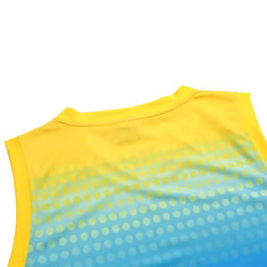 Conjunto de Camiseta sin Mangas para Uniforme de Baloncesto, Diseño Nuevo, Fabricación en Fábrica, Impresión por Sublimación, Transpirable, 100% Poliéster, para Equipos Deportivos - Product Image 5