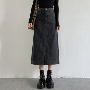 High Waist Women Ladies Denim & Skirt - Product Image 4