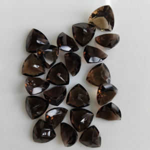 Cuarzo Ahumado Natural de 12MM con Corte Trillón, Gema Suelta de la Mejor Calidad para la Fabricación de Joyas - Product Image 2