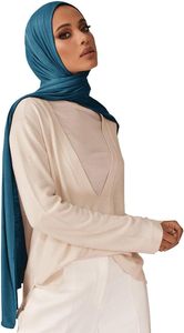 Muslin Hijab Scarf for Women Long Headscarves Solid <b>Head</b> <b>Wraps</b> Soft Pashminas Shawls - Product Image 4