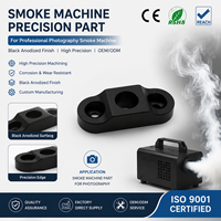 Piezas Metálicas Personalizadas para Máquinas de Humo Fotográficas, Componentes OEM de Precisión con Fresado y Torneado CNC, Acabado en Óxido Negro de Aluminio, Titanio y Acero Inoxidable