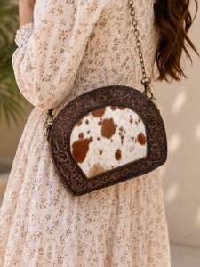 Nuevo Bolso de Lujo Hecho a Mano, Bolso Bandolera de Cuero Grabado, Estilo Bohemio Gitano, de Piel de Vacuno, Hecho a Mano, Estilo Western, Bolso Cruzado Elegante - Product Image 2